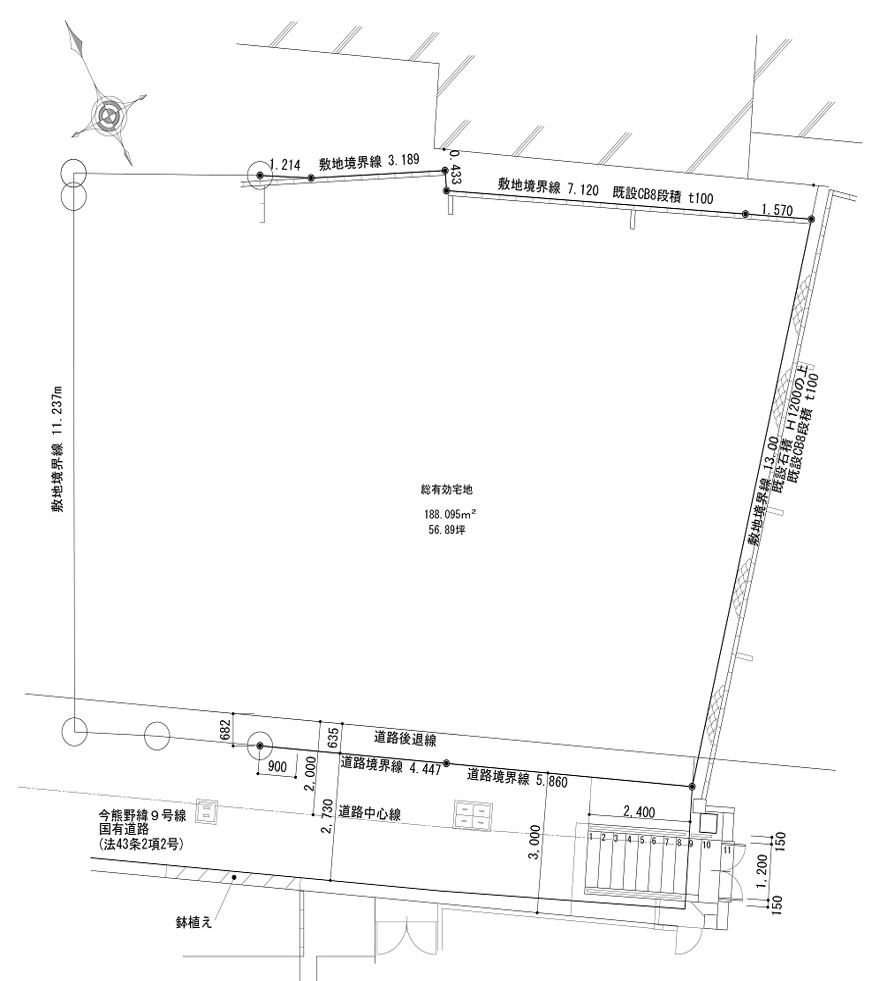 今熊野南日吉町区画図