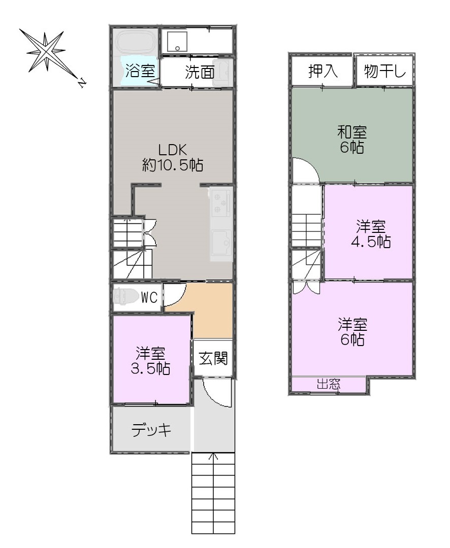 大塚元屋敷町中古戸建間取り