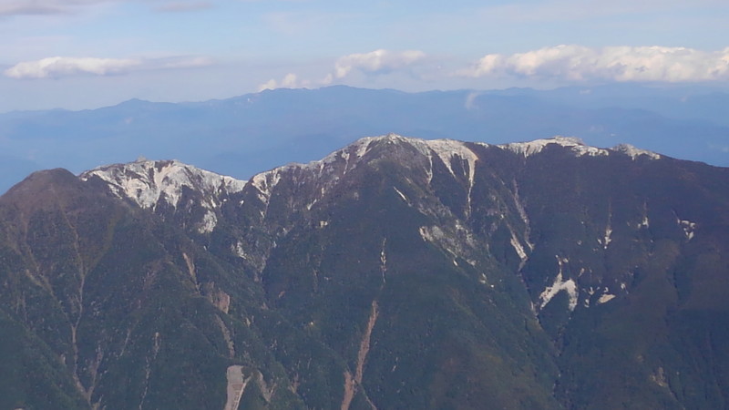 北岳山頂から鳳凰三山